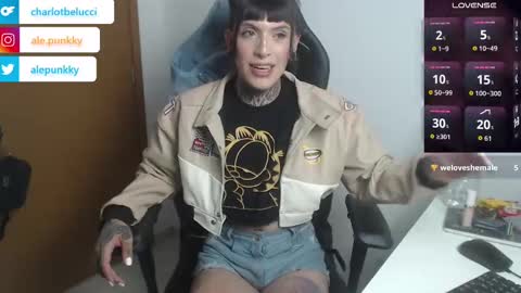 Snapshot of charlotbelucci_ chatting on October 16, 9:58 pm Ale punky online show from October 16, 9:58 pm