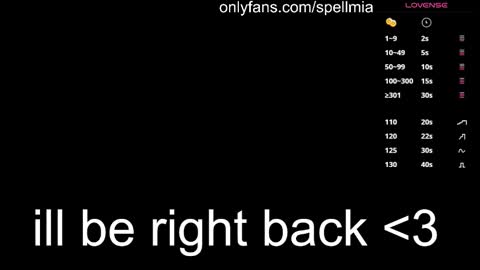 Mia  instagram miasspell online show from October 27, 4:15 pm