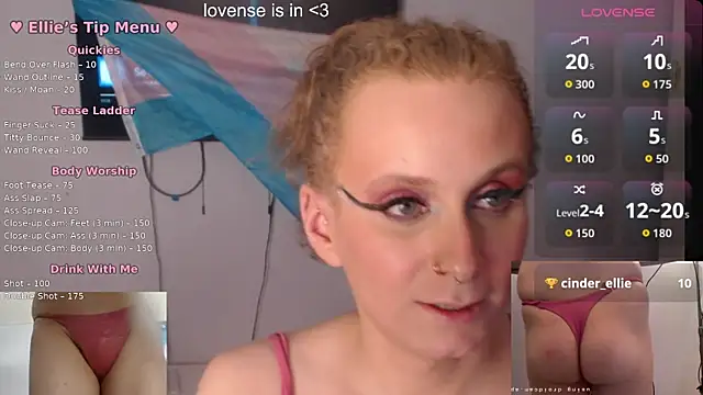 Snapshot of cinderellie chatting on October 18, 4:05 am cinderellie online show from October 18, 4:05 am